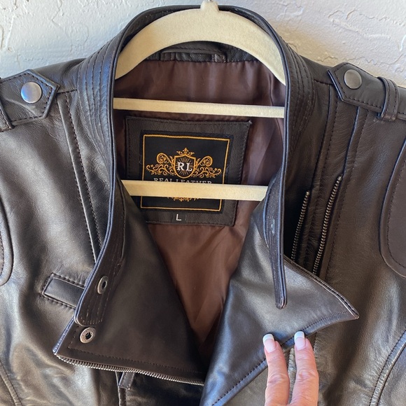 🎉 NEW‼️ REAL LEATHER HANDMADE LEATHER JACKET‼️ - Picture 6 of 15